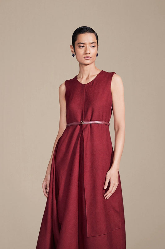Wool Ruwa Dress – Red