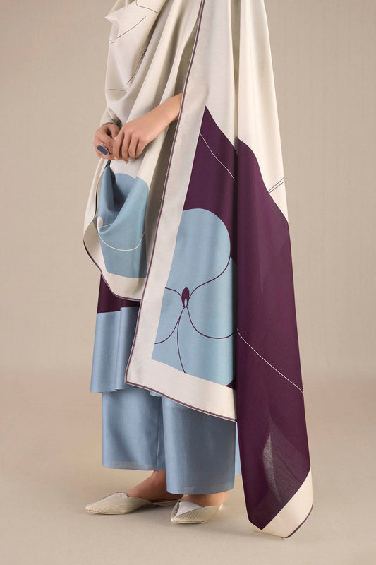 Chanderi Keira Kurta Set – Purple