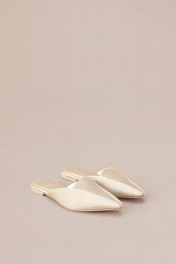 Ninah Mules - Metallic Pearl