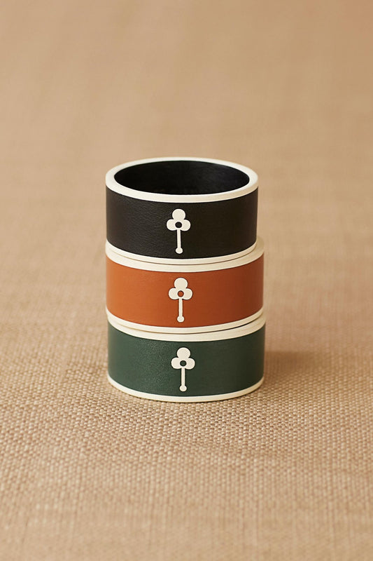 Faux Leather Inaz Cuff – Green