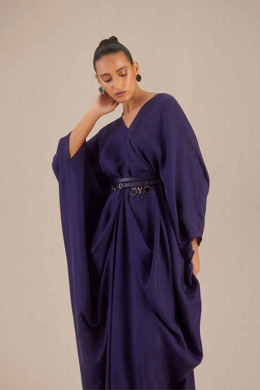 Silk Nysa Dress – Purple