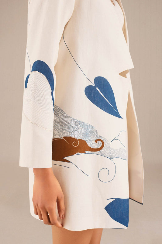 Silk Amira Jacket Set – Ivory