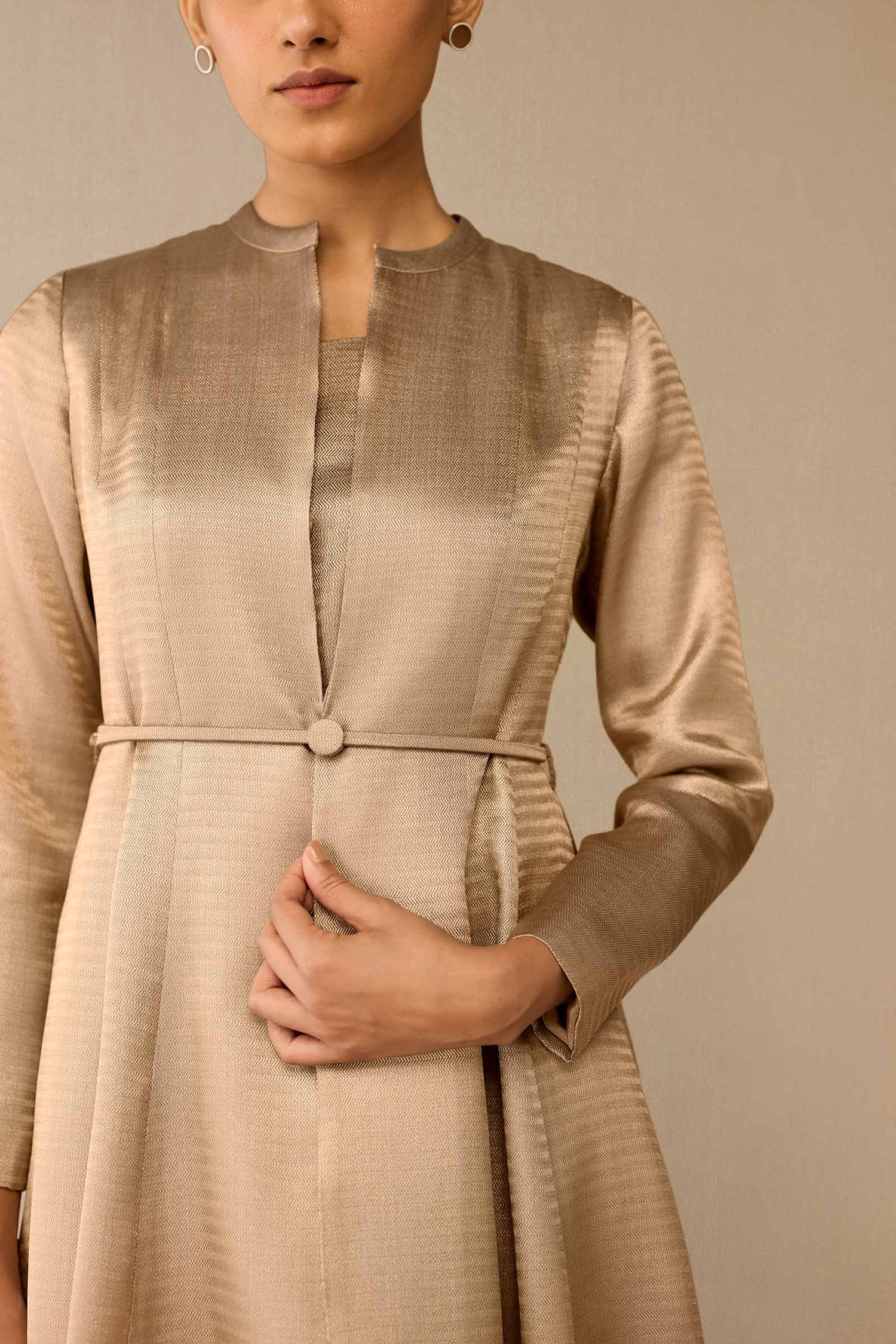  Brocade Fariha Abaya Set – Metallics