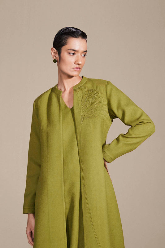 Wool Mirana Jacket Set – Green