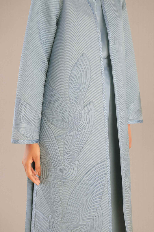 Silk Nia Jacket Set – Blue