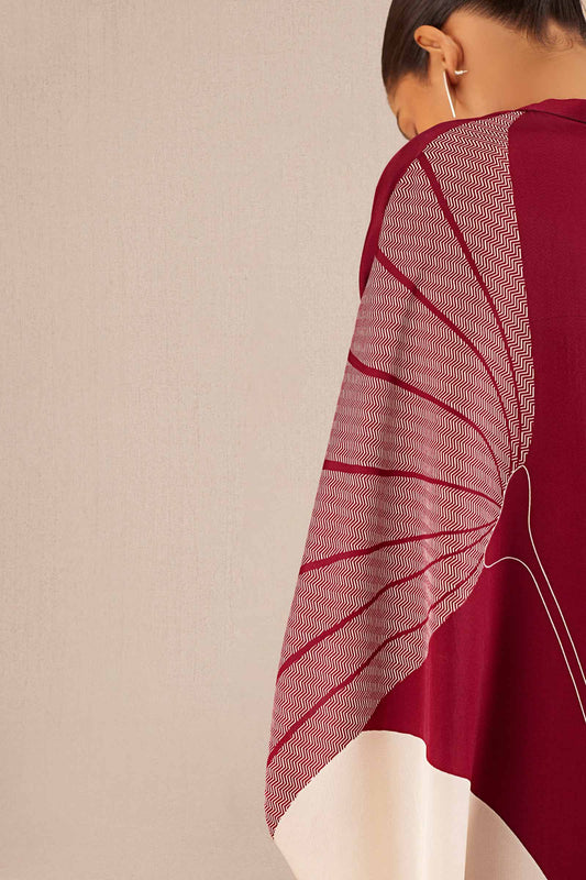 Organza Adah Kaftan Set – Red