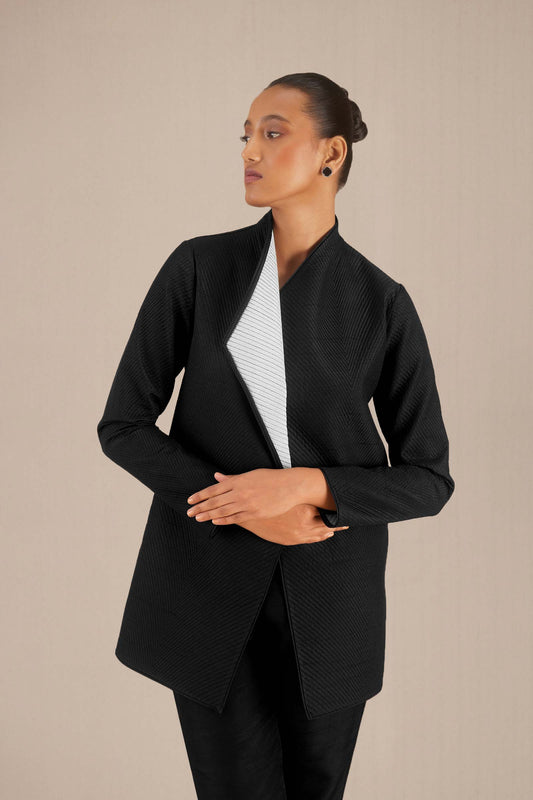 Silk Sanah Jacket – Black