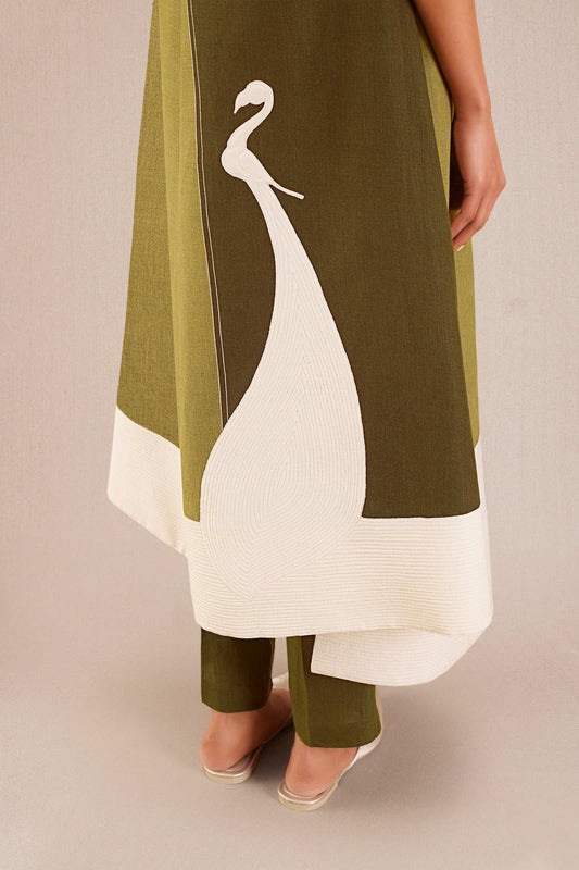 Linen Cora Jacket Set – Green