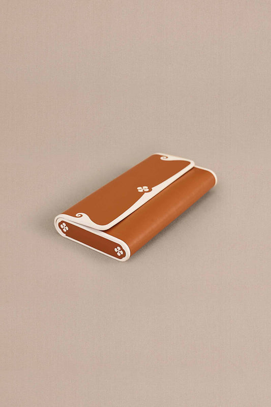 Leather Rayah Wallet – Brown