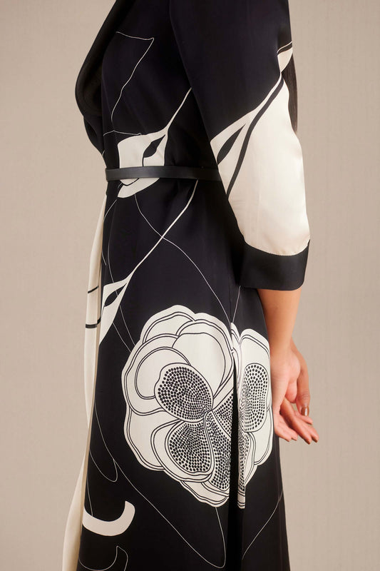 Organza Yusra Tunic Set – Black