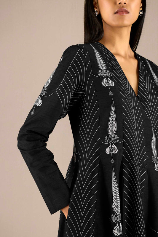 Silk Mahi Abaya Set – Black