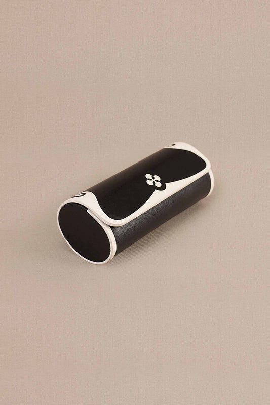 Faux Leather Cali Sunglass Cover – Black