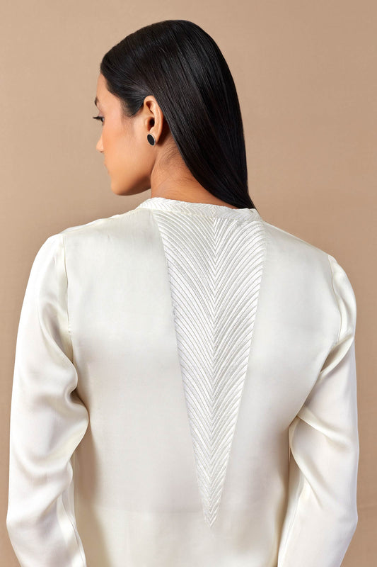 Organza Arya Shirt – Ivory