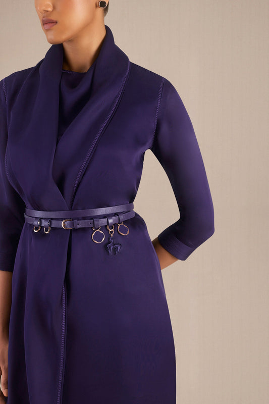 Organza Sofi Tunic Set – Purple