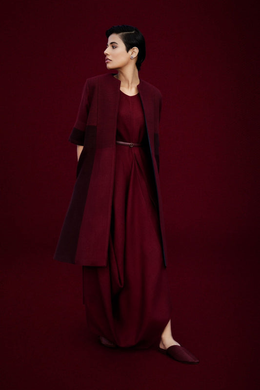 Wool Aaima Jacket – Red