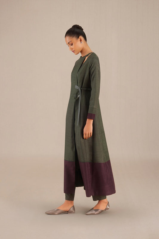 Silk Inas Tunic Set – Green