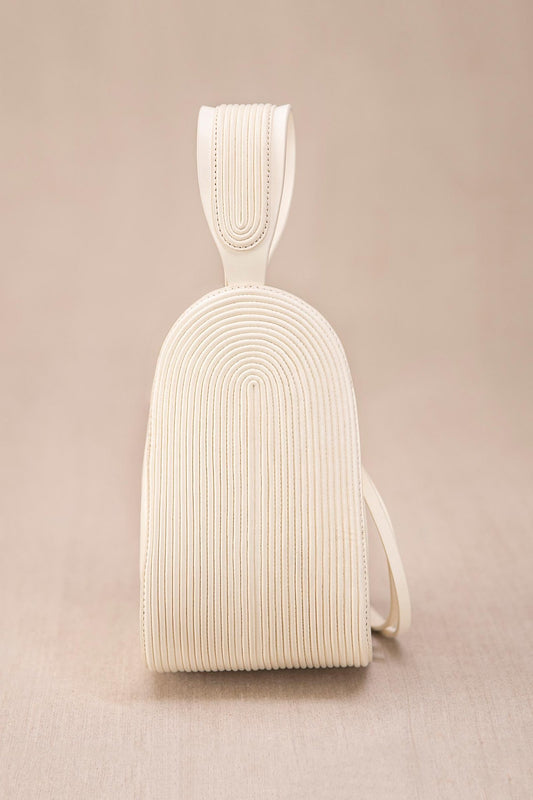 Leather Nésara Bucket Bag – Ivory