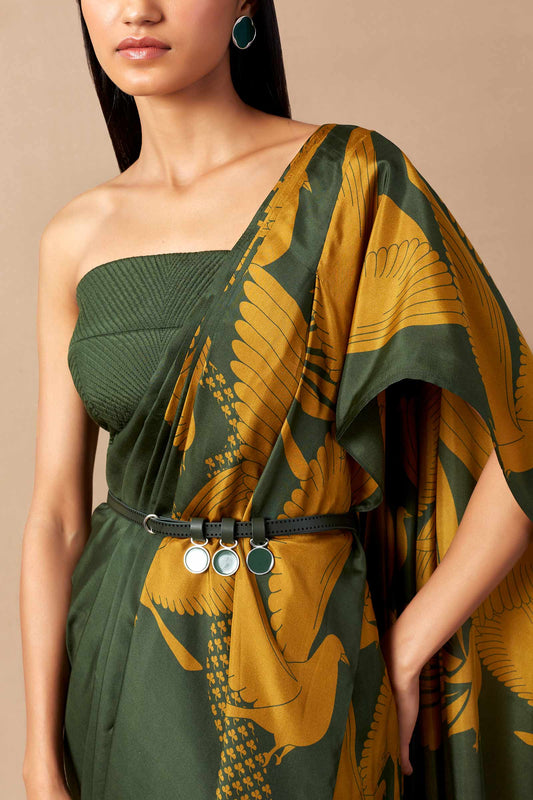 Silk Chloe Saree – Green