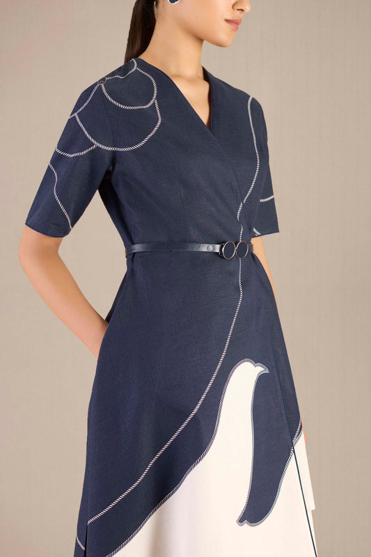 Linen Seira Jacket Set – Blue