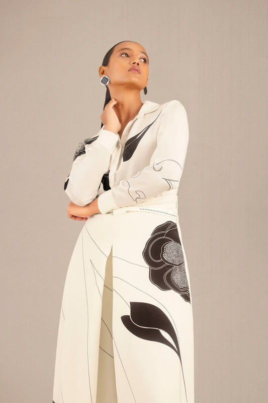 Crepe Reem Shirt set – Ivory