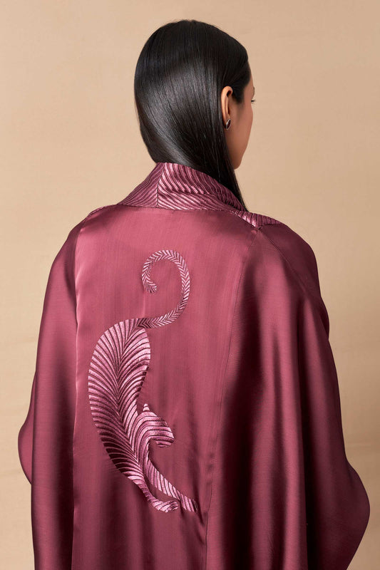 Organza Myrah Cape Set – Purple