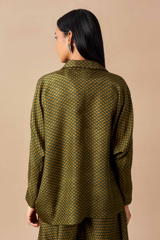Silk Zoya Shirt – Green