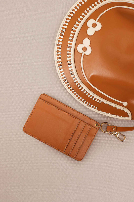 Leather Nyla Bucket Bag – Brown
