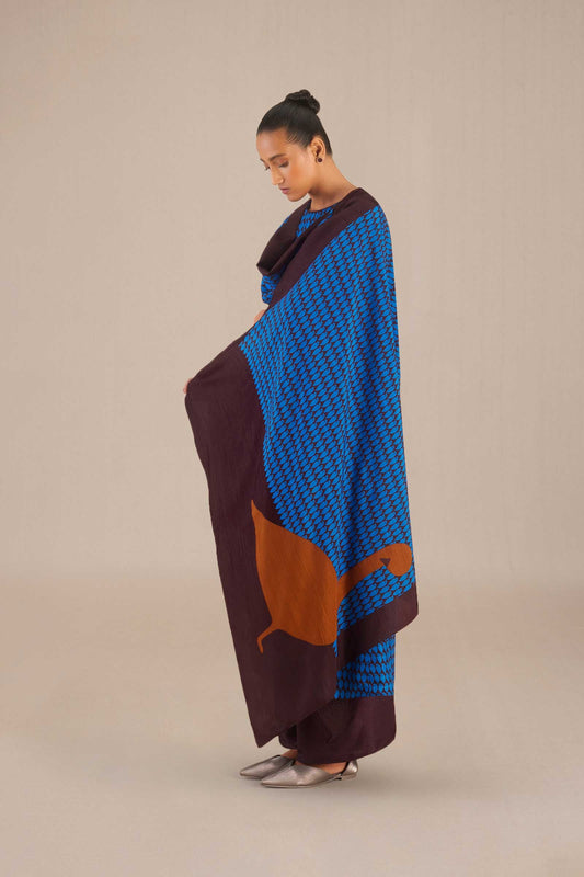 Silk Rania Kurta Set – Blue