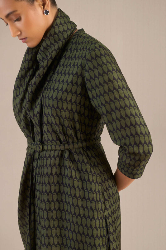 Silk Syah Tunic Set – Green