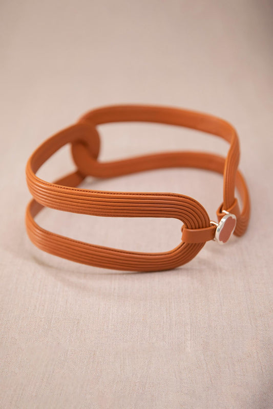 Leather Zina Belt – Brown