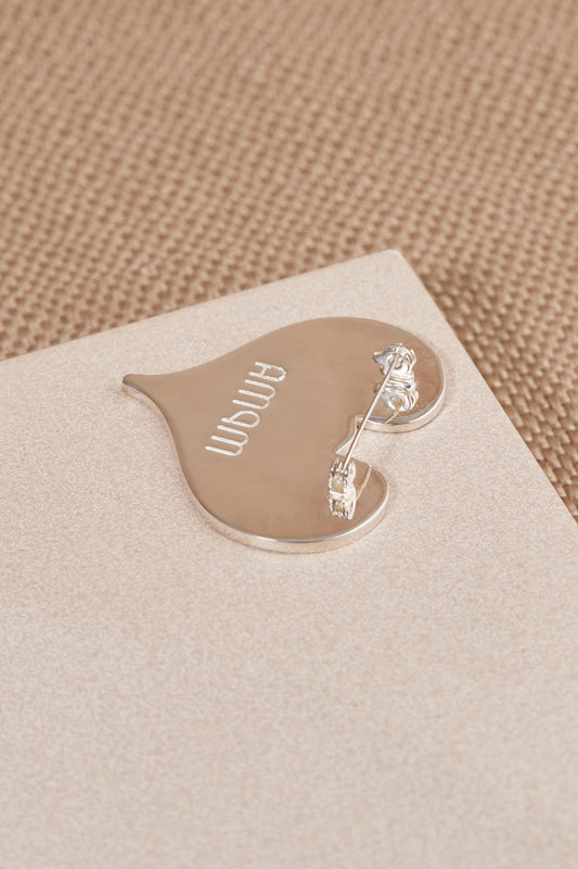 Enamel Ameya Brooch – Black