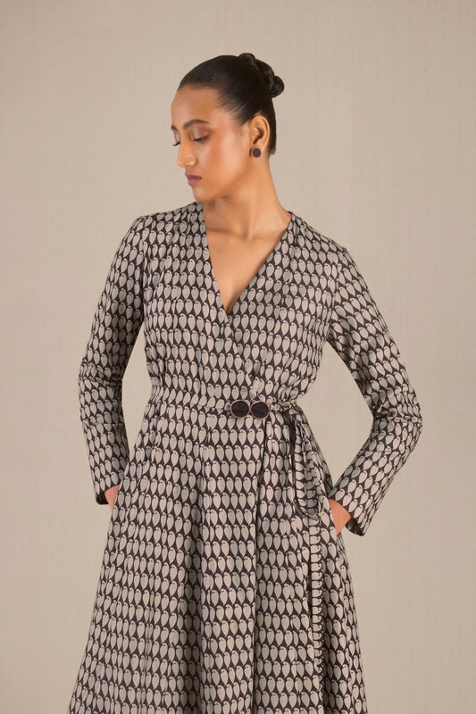 Silk Dina Dress – Beige