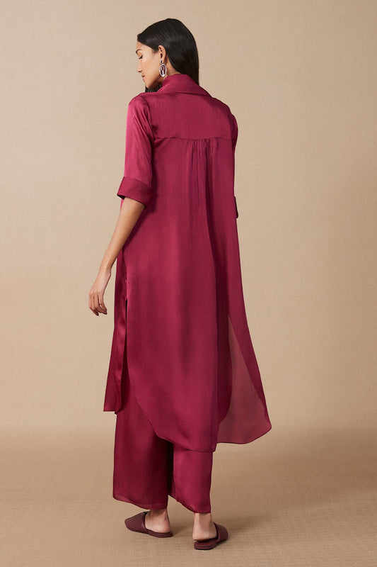 Organza Aileen Throw Set – Red