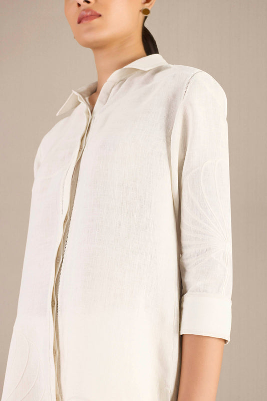 Linen Ekra Tunic Set – Ivory