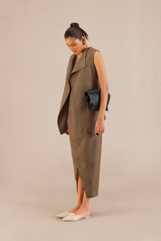 Linen Mila Jacket Set – Beige