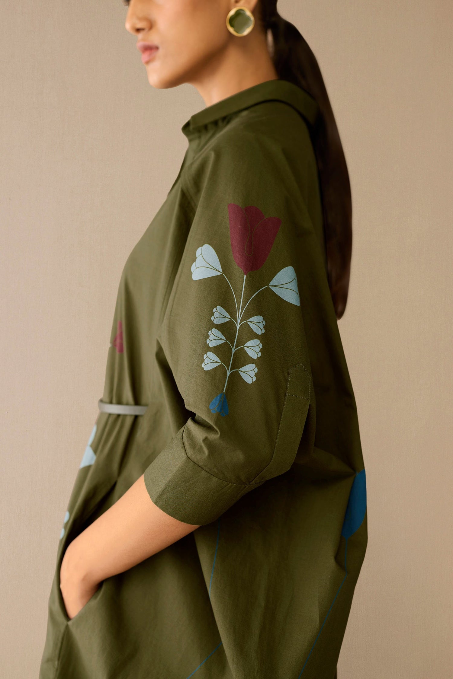  Cotton Viola Dress – Green
