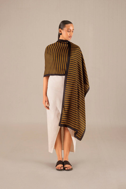 Silk Clara Scarf – Brown