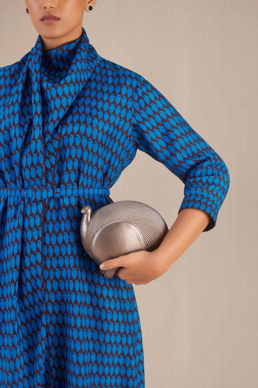 Silk Syah Tunic Set – Blue