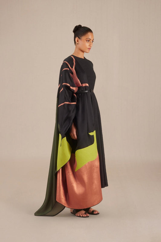 Silk Siah Kurta Set – Black