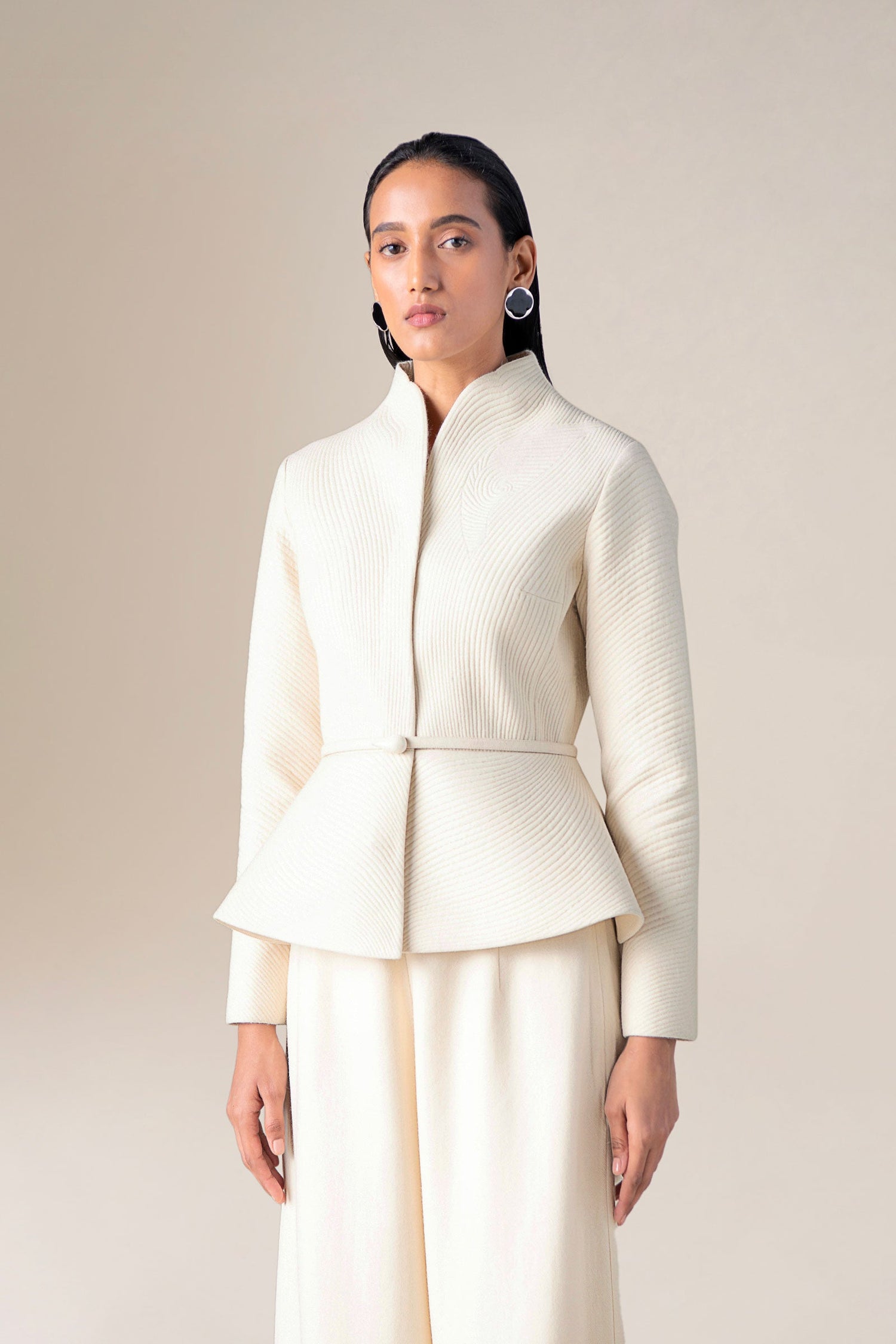  Wool Zima Jacket – Ivory