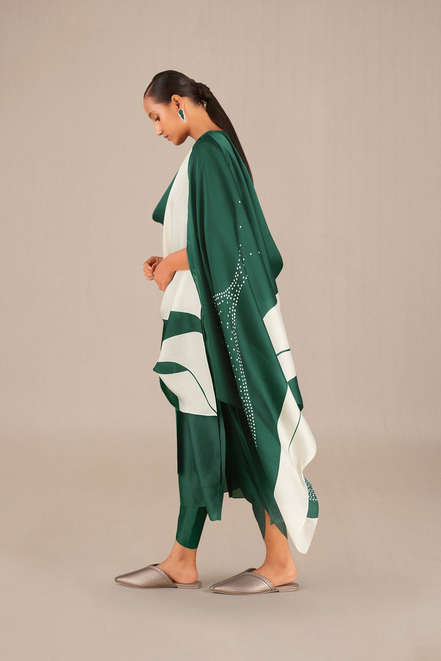 Azmi Kurta set - Emerald 