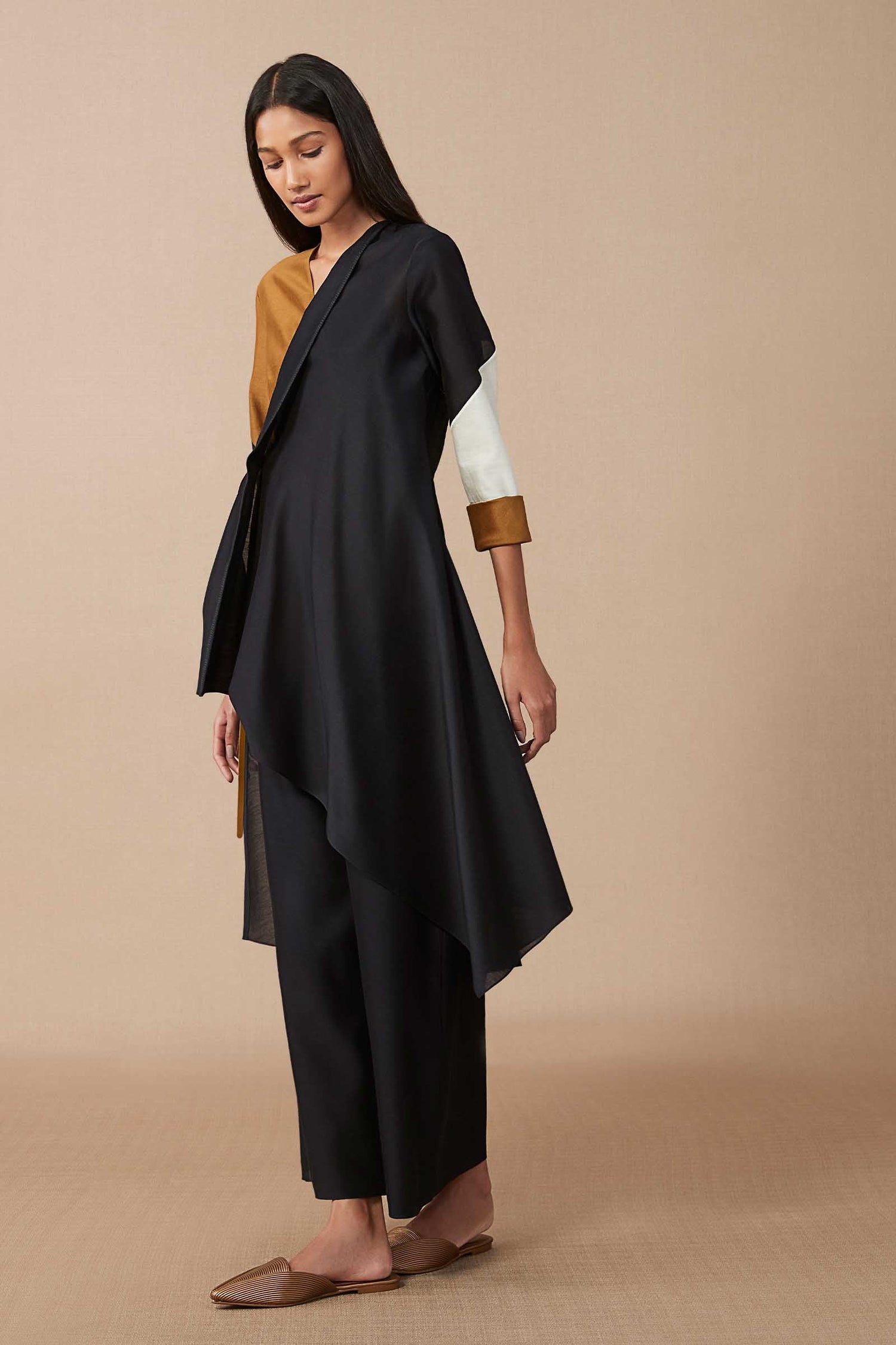   Naaila Wrap Tunic Set – Multicolor