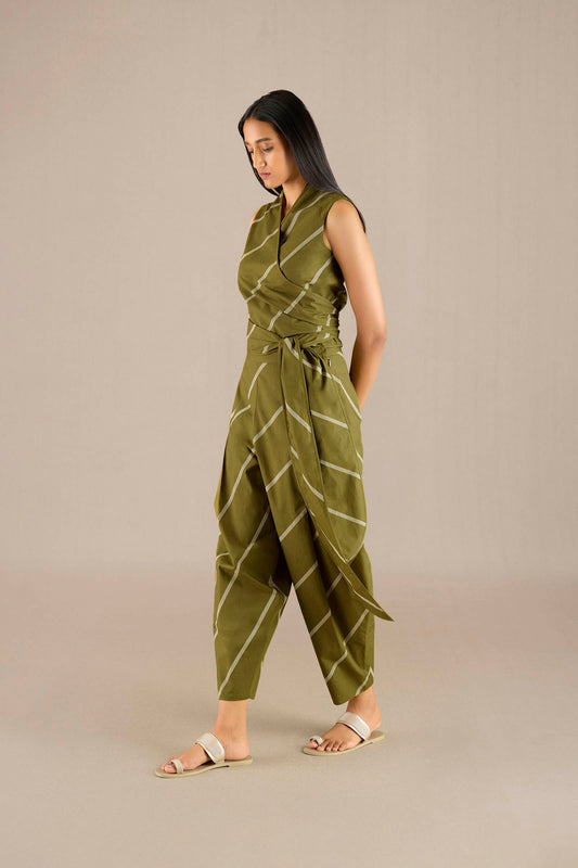 Cotton Nira Top Set – Green