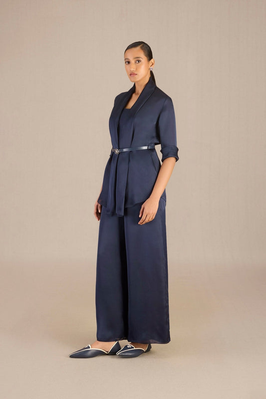 Organza Mana Throw Set – Blue