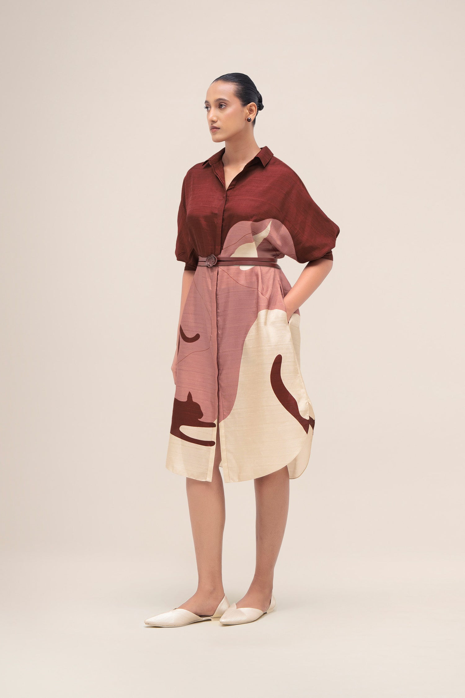  Silk Lina Dress – Red