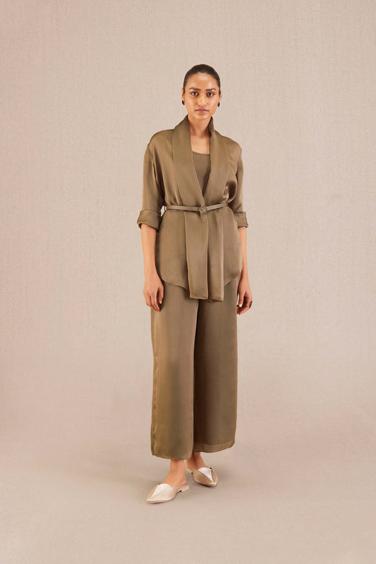 Organza Mana Throw Set – Beige