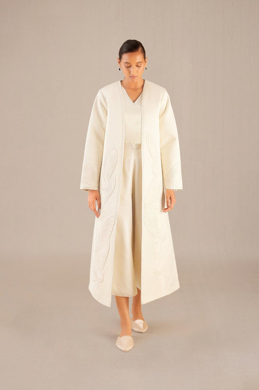 Silk Nia Jacket Set – Ivory