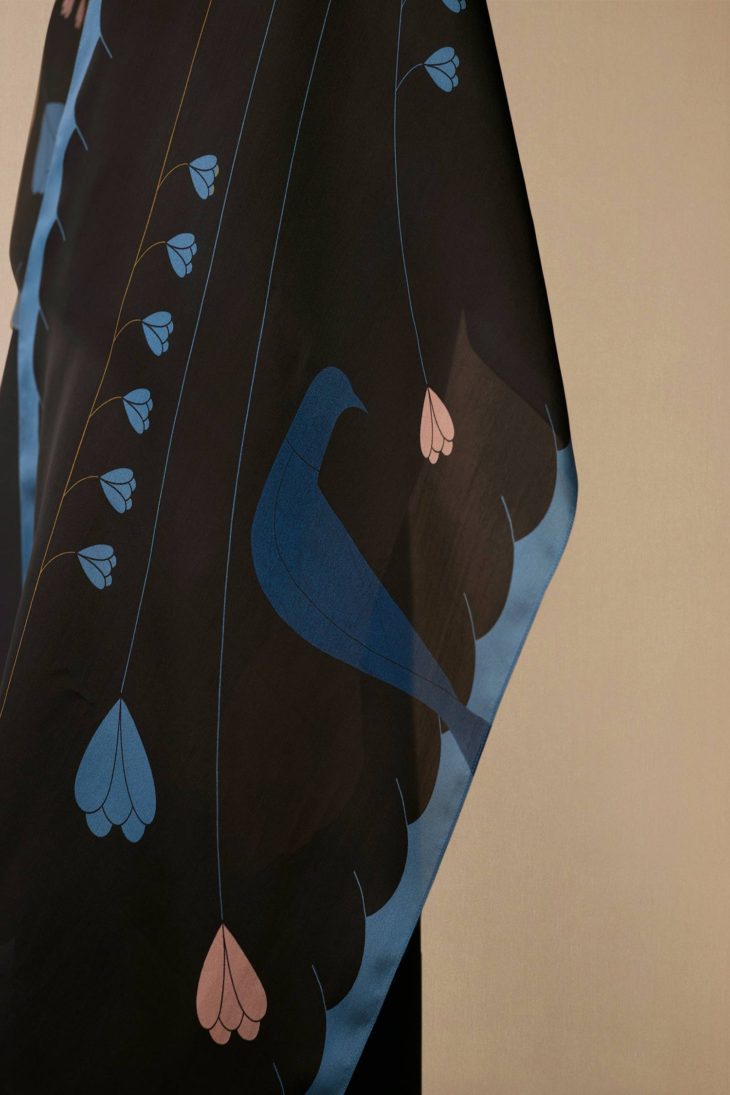  Organza Arham Scarf – Black
