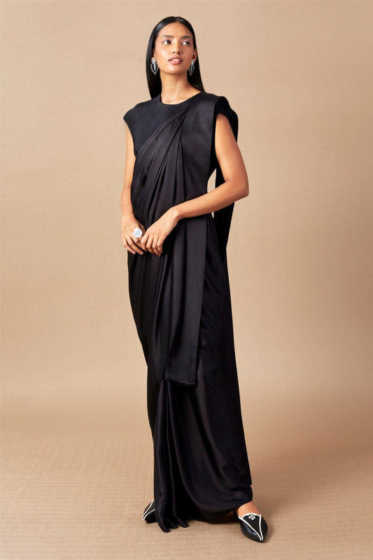 Silk Ila Saree – Black