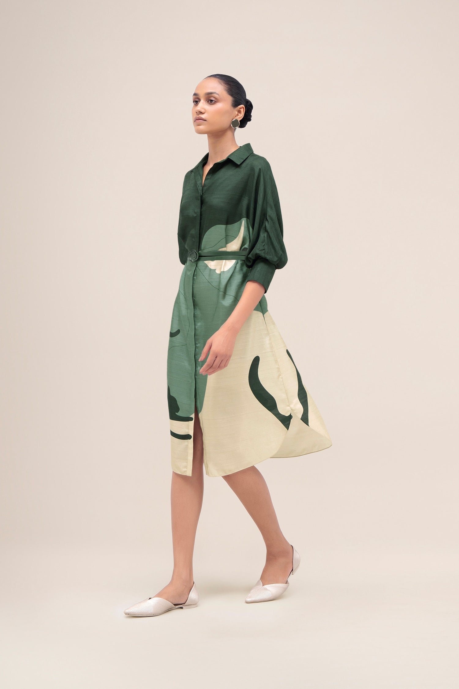  Silk Lina Dress – Green